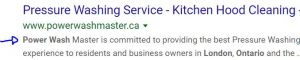 Meta Description Example - London, Ontario
